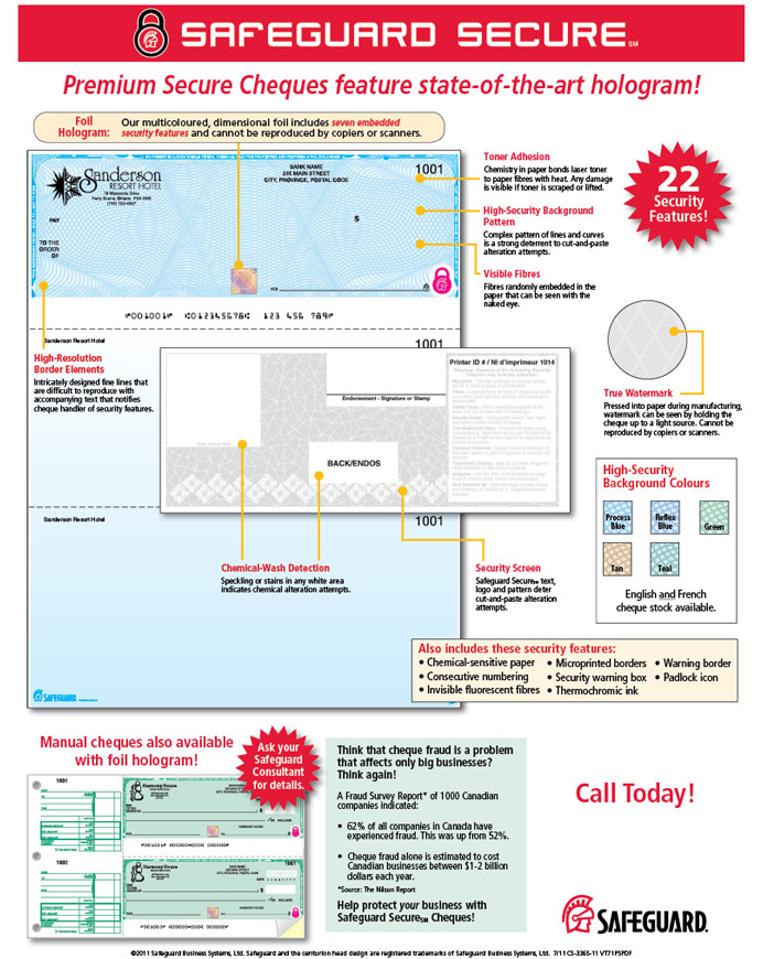 Safeguard Secure Cheques